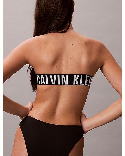 Calvin Klein Black Cut Out Swimsuit Intense Power