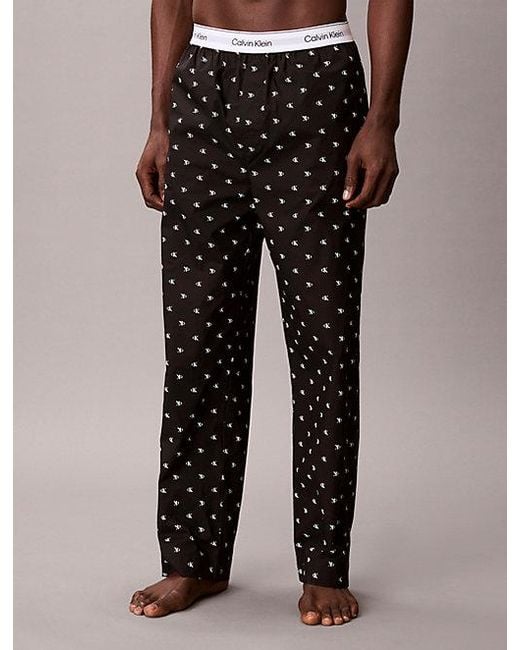 Calvin Klein Multicolor Pyjama Pants Cotton Poplin for men