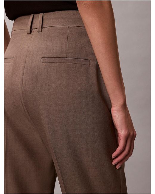 Calvin Klein Brown Tailored Flared Pants
