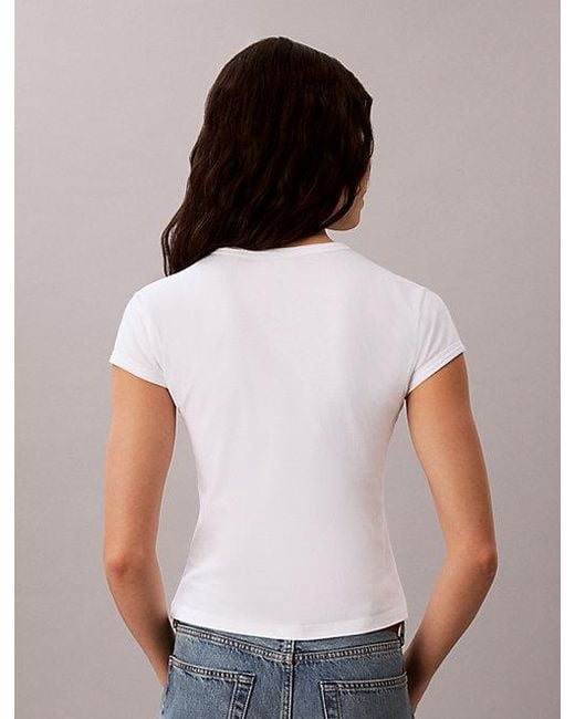 Calvin Klein Brown Jeans Slim Heart Logo T-Shirt