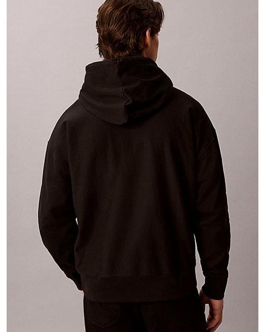 Calvin Klein Black Jeans Relaxed Calvins Or Nothing Graphic Hoodie for men
