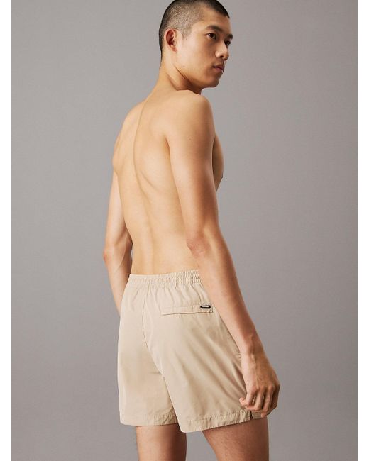 Short De Bain Mi-Long Avec Cordon De Serrage Calvin Klein pour homme en coloris Natural