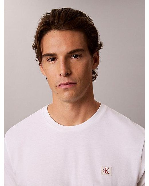 Calvin Klein Multicolor Jeans 2 Pack Cotton Badge T-Shirts for men