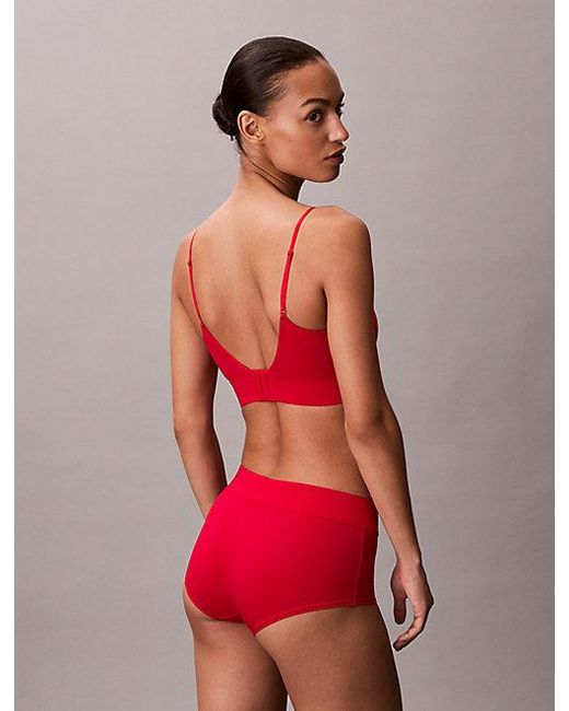 Calvin Klein Red Unlined Bralette Graphic
