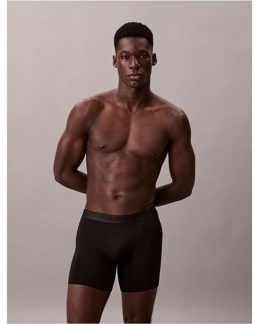 Calvin Klein Blue 3 Pack Boxer Briefs for men