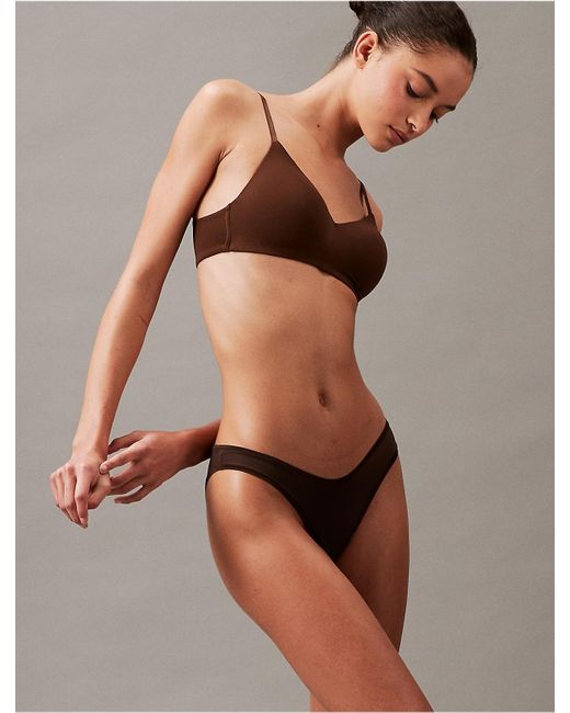 Calvin Klein Brown Ideal Micro Bikini