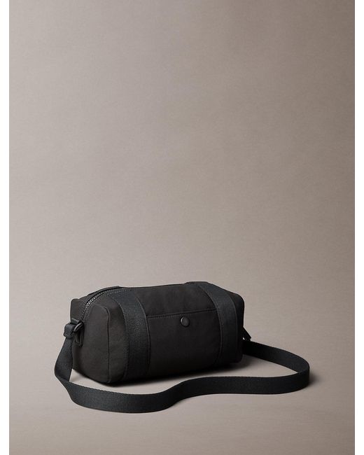 Calvin Klein Gray Canvas Camera Bag for men