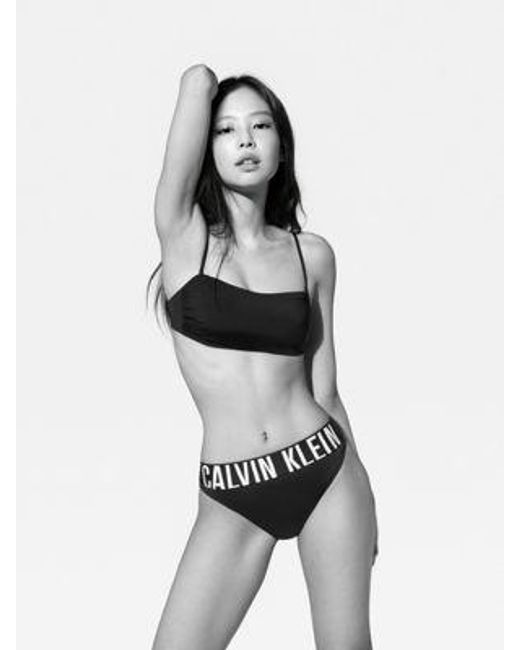 Tanga de tiro medio - Intense Power Calvin Klein de color Black