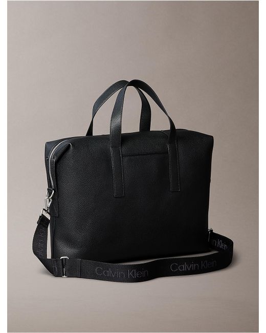 Calvin Klein Gray All Day Commuter Briefcase for men
