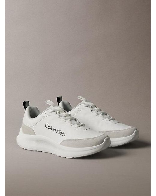 Calvin Klein Metallic Ck Curve Lightweight Runner Trainers for men