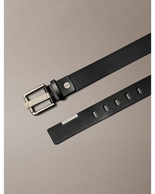 Calvin Klein Gürtel Aus Vollnarbenleder Mit Verstellbarer Länge in Black für Herren