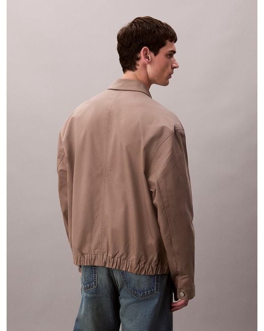 Giacca Pratica di Calvin Klein in Natural da Uomo