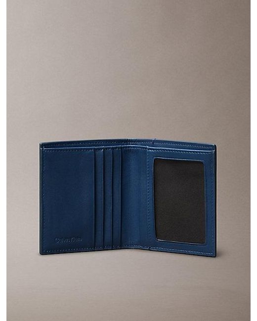 Calvin Klein Bifold Portemonnee Met All-Over Monogramlogo in het Blue voor heren