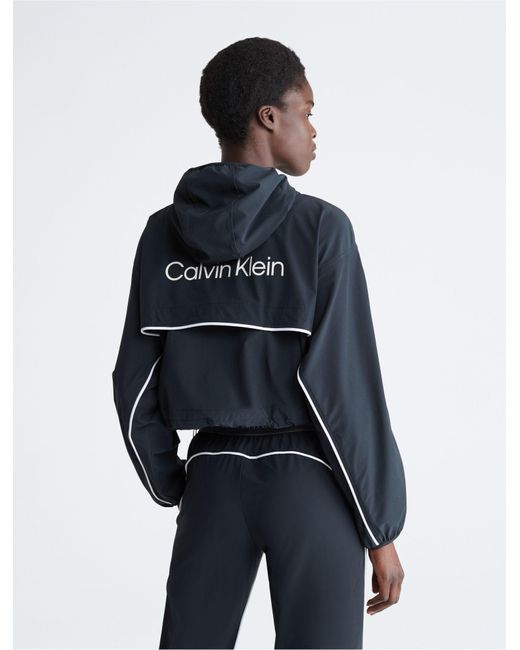 Calvin Klein Ck Sport Windbreaker Jacket in Blue Lyst