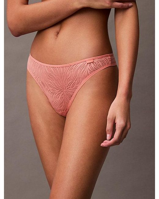 Calvin Klein White Thong - Sheer Marquisette
