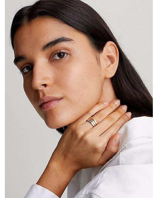 Calvin Klein Multicolor 3-Teiliges Ring-Set