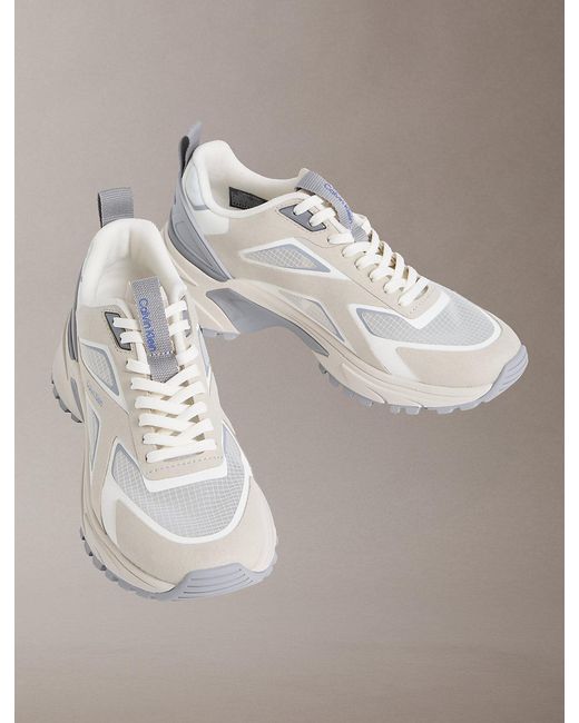Calvin Klein Gray Trailblazer — Ripstop Runner Trainers