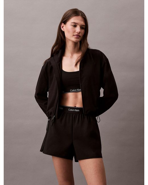 Calvin Klein Brown Quick-Dry Medium Impact Sports Bra