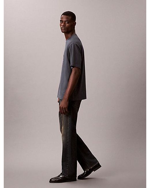 Calvin Klein Multicolor Jeans Monologo Graphic Relaxed T-Shirt for men
