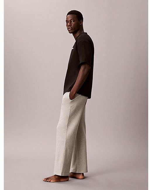 Calvin Klein Black Pyjama Top Cotton Classics for men
