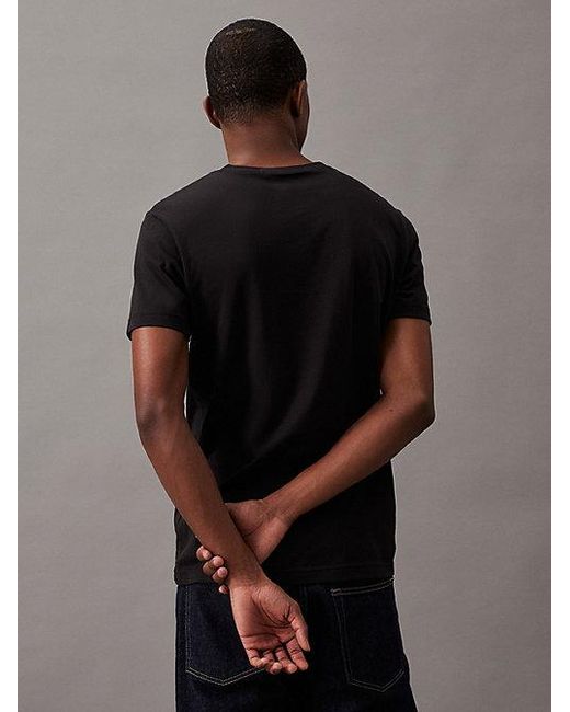 Calvin Klein Blue Jeans Slim Organic Cotton Logo T-Shirt for men