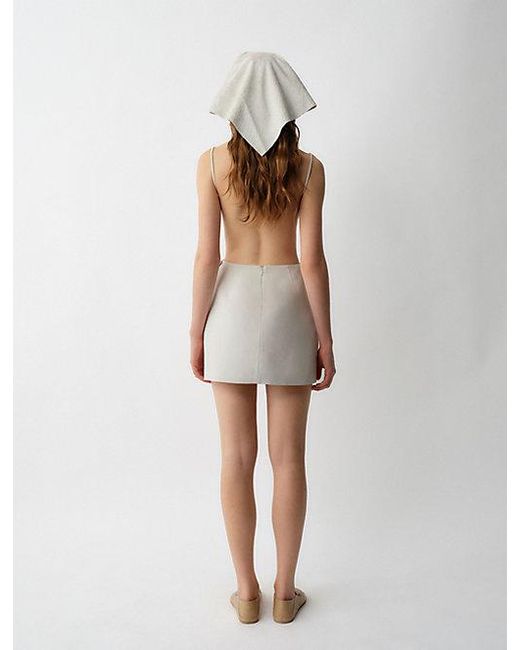 Calvin Klein White Henrietta Dress