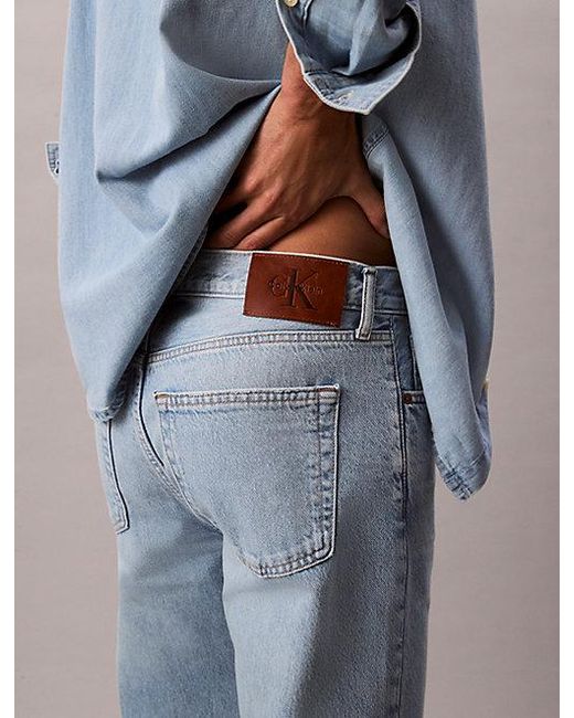 Calvin Klein Blue Jeans Standard Straight Jeans for men