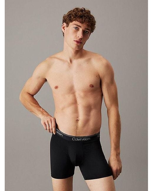 Calvin Klein 5Er-Pack Boxershorts Langes Bein – Micro Stretch in Black für Herren
