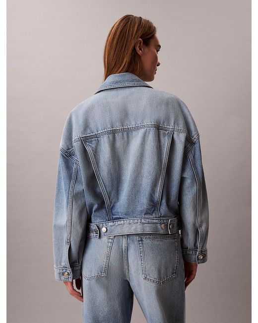 Calvin Klein Blue Relaxed Denim Jacket
