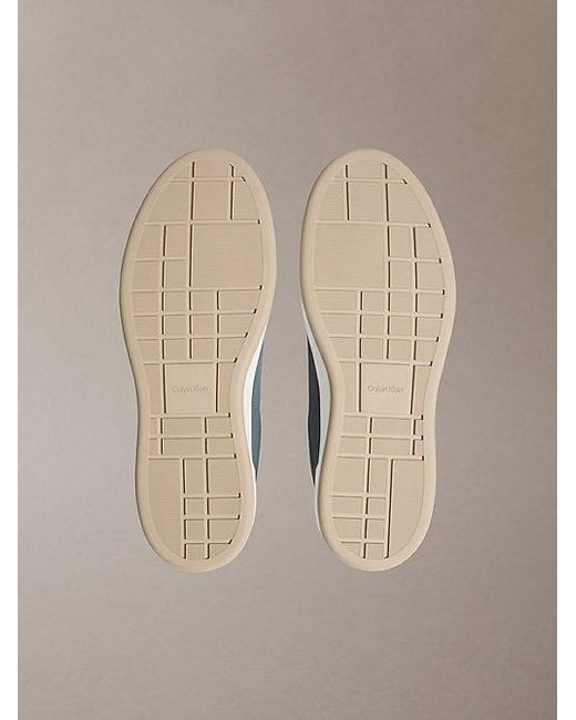 Calvin Klein Metallic Premier Leather Signature Trainers for men
