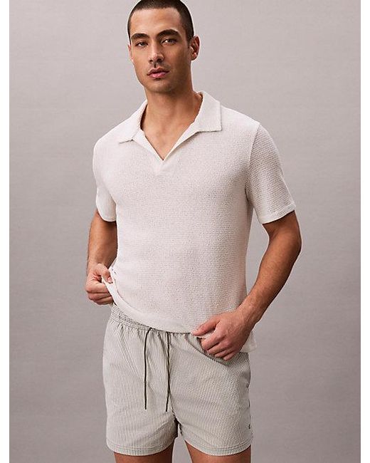 Calvin Klein Multicolor Short Drawstring Swim Shorts for men