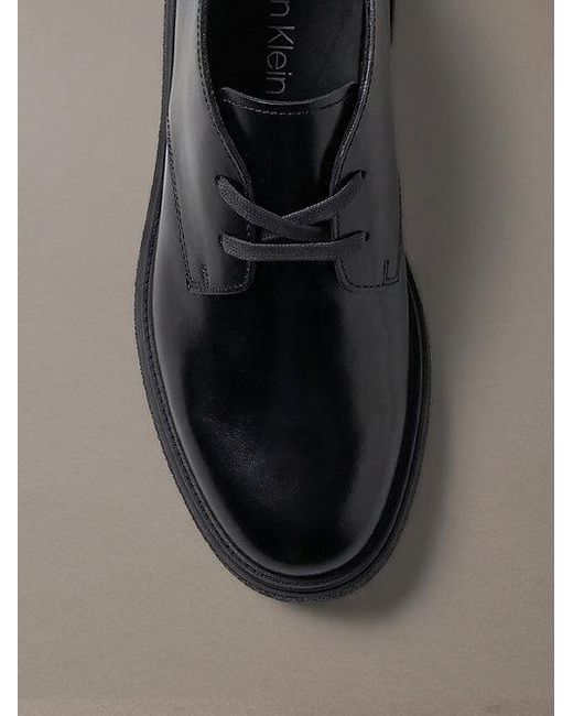 Calvin Klein Brown Leather Airfit Cushioned Desert Boots for men
