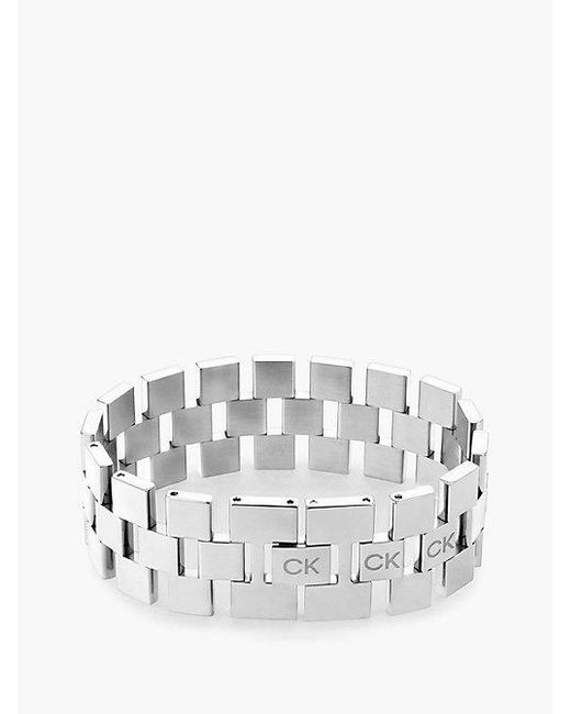 Calvin Klein Armband - Geometric in Weiß | Lyst DE