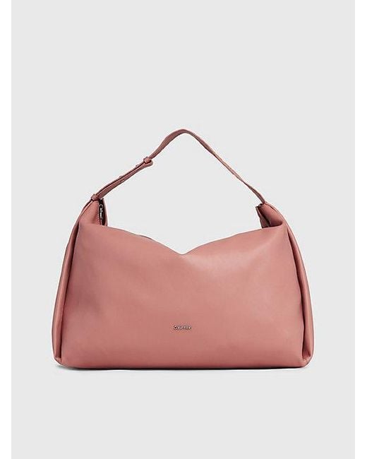Calvin Klein Grote Hobo Bag in het Pink