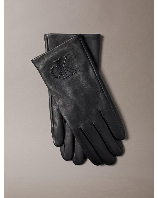 Guanti Touchscreen di Calvin Klein in Black