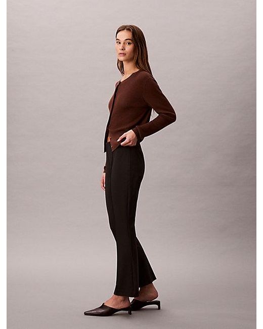 Calvin Klein Broek Met Uitlopende Panden in het Brown