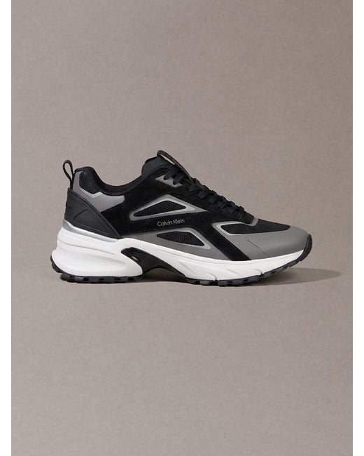 Calvin Klein Metallic Knit Mesh Runner Trainers for men