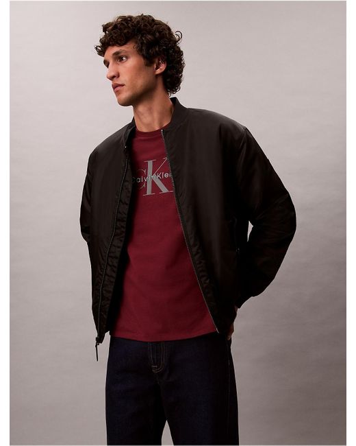Calvin Klein Red Monogram Logo Tee for men