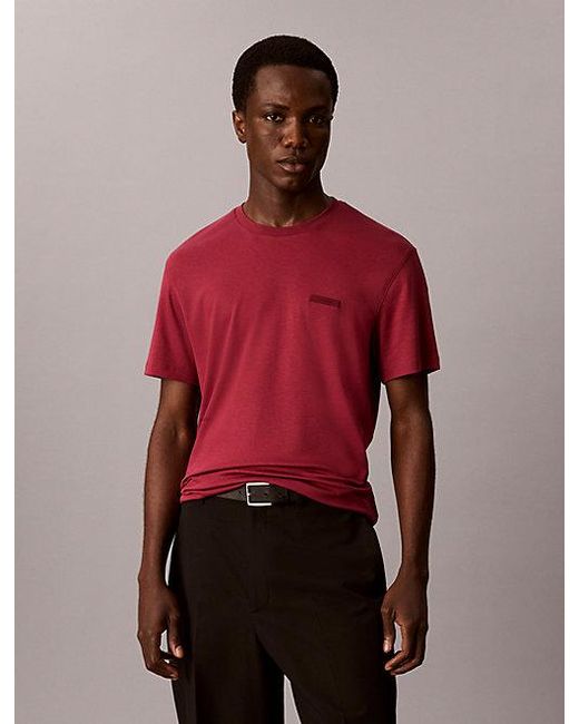 Calvin Klein Multicolor Slim Cotton Badge T-Shirt for men