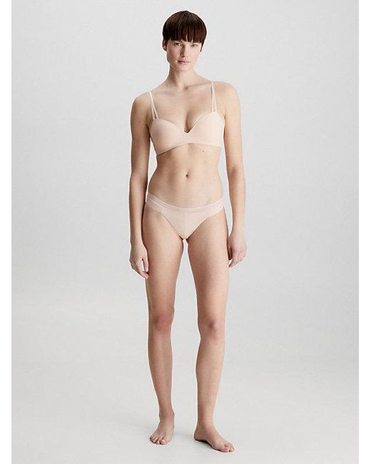 Calvin Klein Brown Thong Seductive Comfort