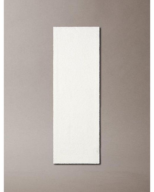 Calvin Klein Multicolor Soft Boucle Signature Logo Scarf for men