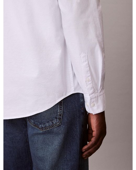 Camicia Button-Down Classica di Calvin Klein in White da Uomo