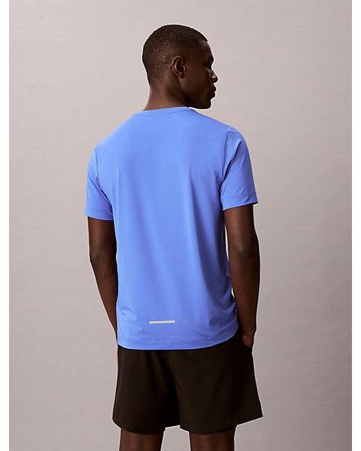 Calvin Klein Blue Sport Breathable Anti Wrinkle Travel T-Shirt for men