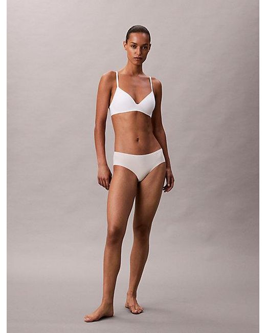 Calvin Klein White Wirefree T-Shirt Bra Perfectly Fit