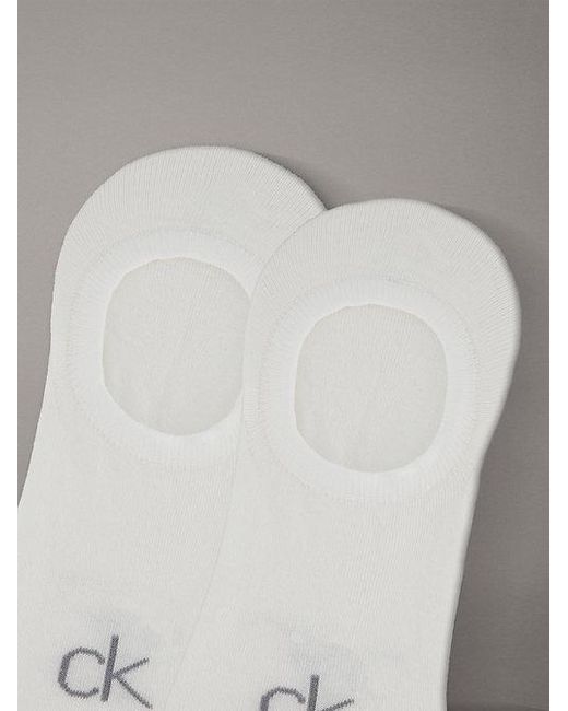 Calvin Klein Gray 6 Pack Anti-Slip Invisible Socks for men