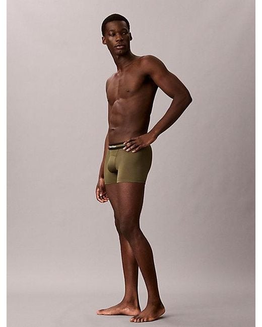 Calvin Klein Multicolor 3 Pack Trunks Icon Active Mesh for men