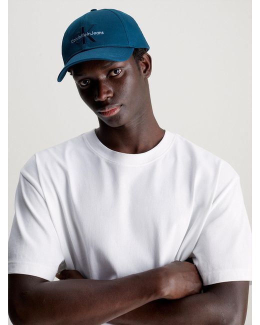 Calvin Klein Blue Twill Logo Cap for men