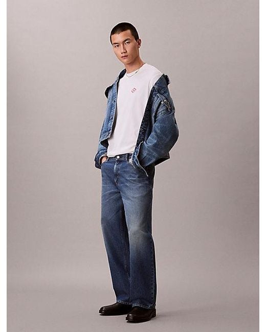 Calvin Klein Blue Jeans 90S Denim Trucker Jacket for men