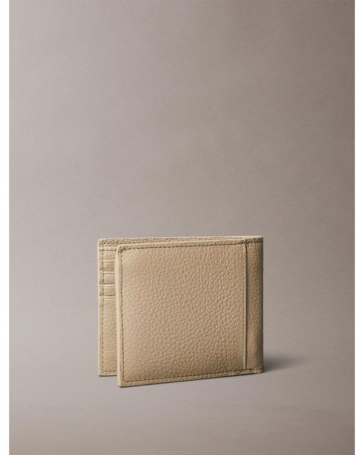 Portefeuille 2 Volets En Cuir Anti-Rfid Calvin Klein pour homme en coloris Natural