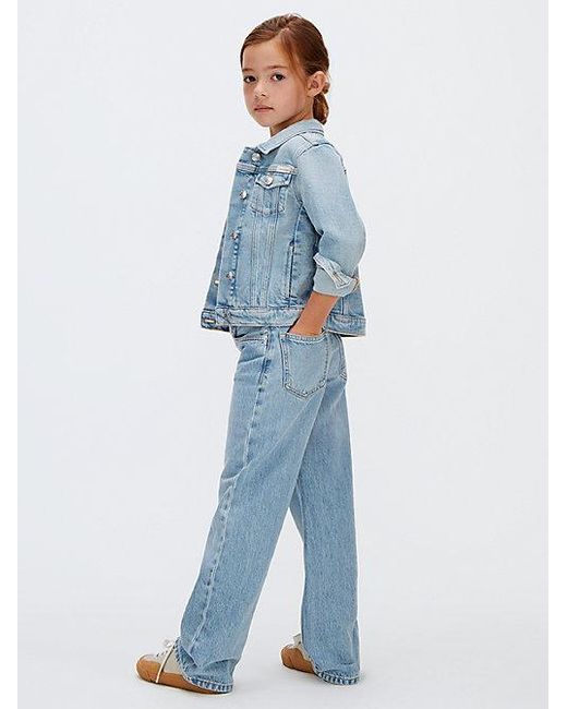 Calvin Klein Blue Jeans Loose Wide Leg Jeans